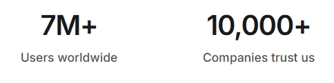 7 millions. e 10,000+